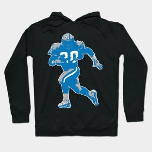 Barry Sanders silhouette art Hoodie